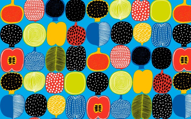 Marimekko Wallpaper Yellow Flower Orange Pattern Plant Wallpaperuse