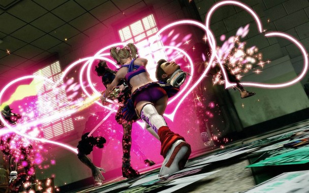 Lollipop Chainsaw Wallpaper Pink Purple Violet Gesture Headpiece Wallpaperuse