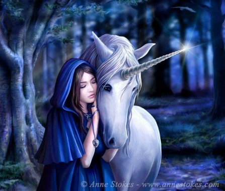 anne stokes wallpaper,unicorn,fictional character,mythical creature,cg ...