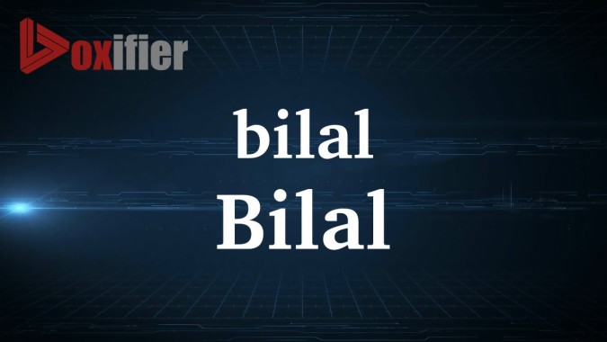 Bilal Logo | Free Name Design Tool from Flaming Text