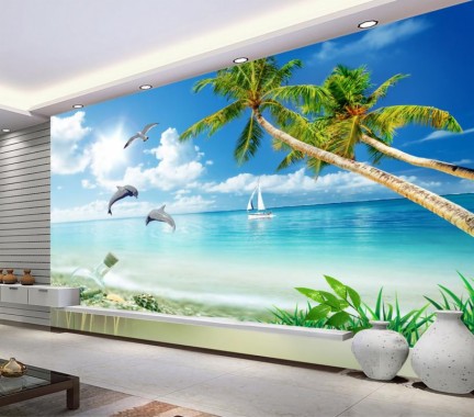3d sea wallpaper,wall,mural,wallpaper,room,ocean (#419166) - WallpaperUse