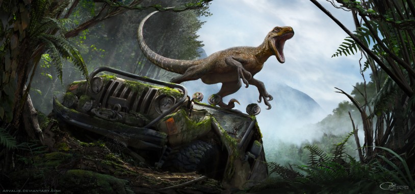 ジュラ紀の世界の壁紙 恐竜 ティラノサウルス ヴェロキラプトル 陸生動物 架空の人物 Wallpaperuse