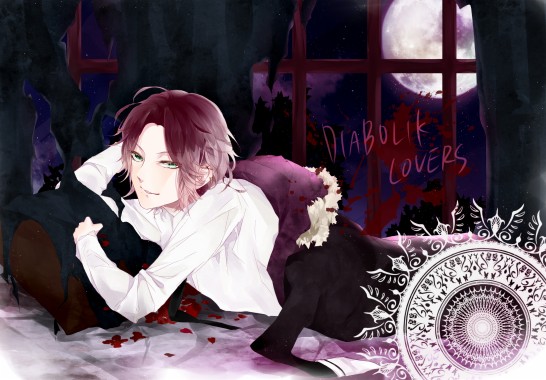 Diabolik Lovers Wallpaper Cartoon Purple Black Hair Violet Anime Wallpaperuse