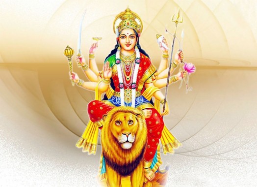 Indian Traditional Goddess Durga Maa Wall Sticker Multicolor for Home Decor  | eBay