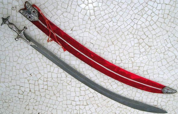 Ceremonial sword indian wedding sword 24 inch indian talwar Maroon color |  eBay