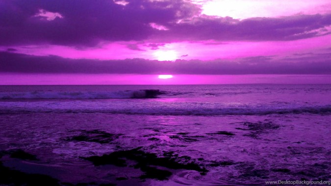 かわいい紫色の壁紙 空 地平線 海 自然 バイオレット Wallpaperuse