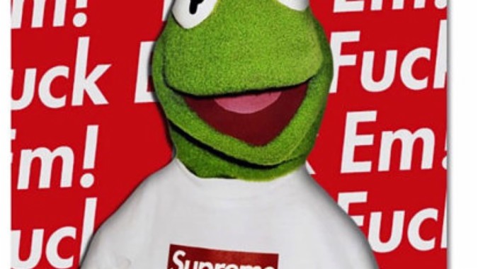Kermit The Frog Supreme Wallpaper Green Outerwear T Shirt Font Frog Wallpaperuse
