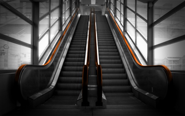 elevator wallpaper,escalator,stairs,architecture,symmetry,building