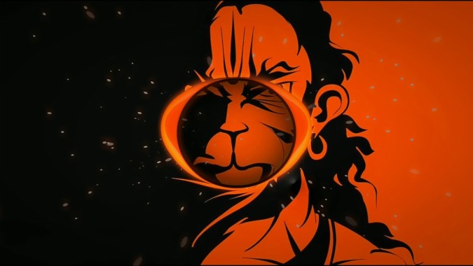 Download Bajrang Dal's Hanuman Minimalist Hd Wallpaper | Wallpapers.com |  My photo gallery, Bajrang, Hd portrait wallpaper