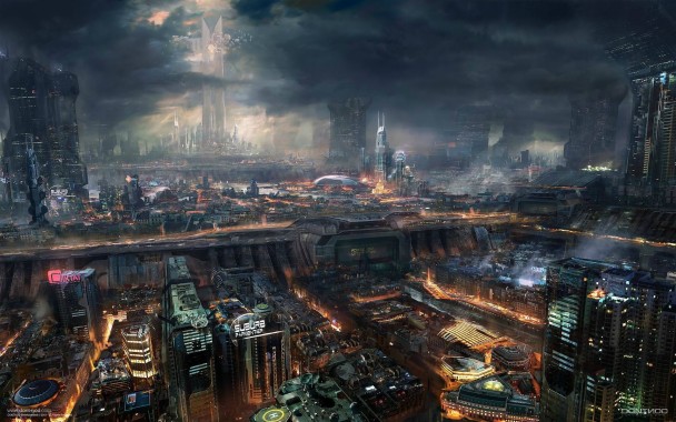 最高のminecraftの壁紙 首都圏 未来 世界 市 都市の景観 2112 Wallpaperuse